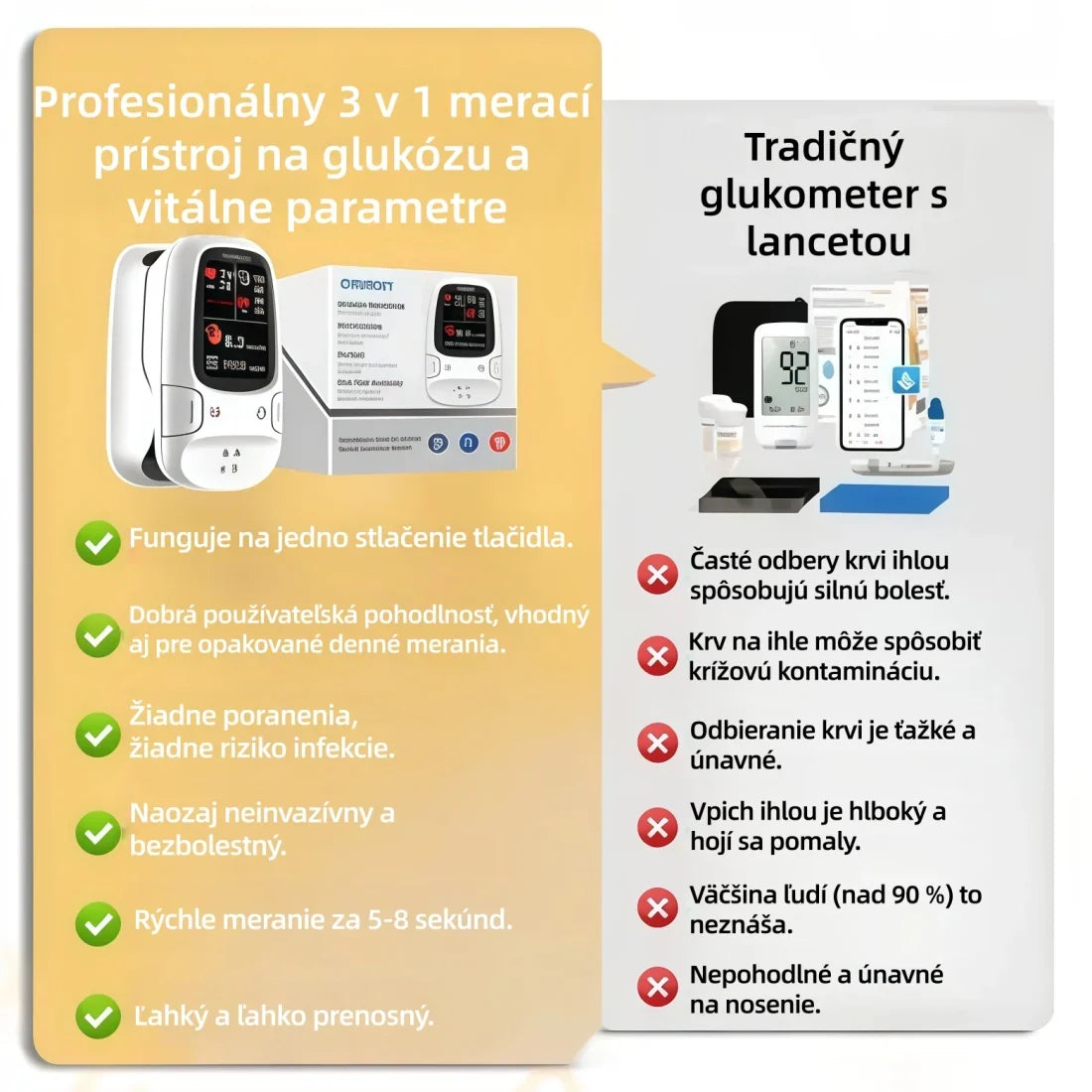 👩‍⚕️Odporúčanie lekárne丨Neinvazívny glukometer Omron™ 11 v 1 – Bez ihly, vojde sa do vrecka. 🎁K prvým 50 objednávkam dostanete zadarmo ružový náhrdelník❤️❤️