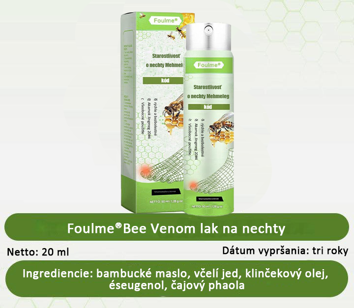 🔥Najobľúbenejšie丨50 % zľava na obmedzený čas | Foulme® NailRescue sprej s včelím jedom🐝