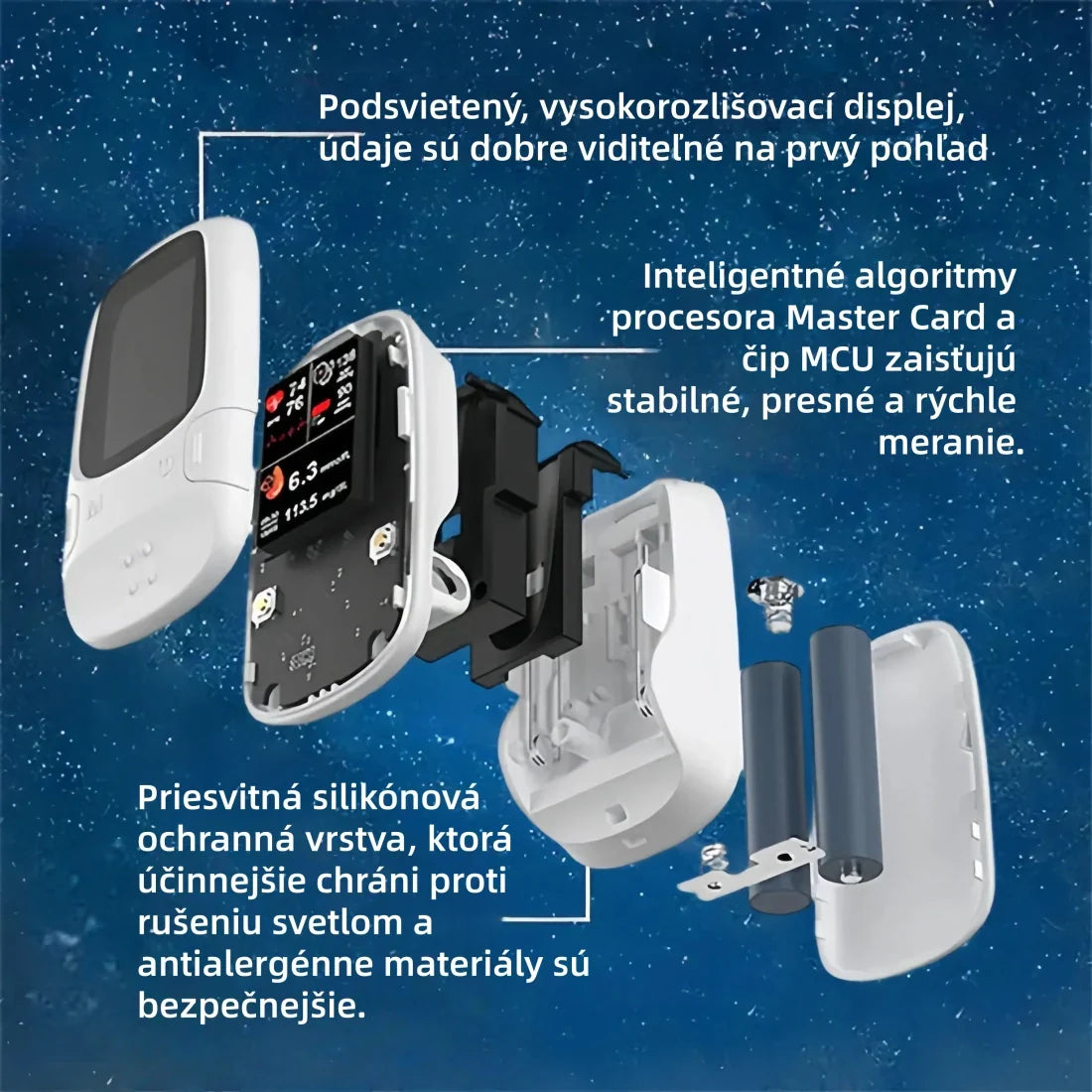 👩‍⚕️Odporúčanie lekárne丨Neinvazívny glukometer Omron™ 11 v 1 – Bez ihly, vojde sa do vrecka. 🎁K prvým 50 objednávkam dostanete zadarmo ružový náhrdelník❤️❤️