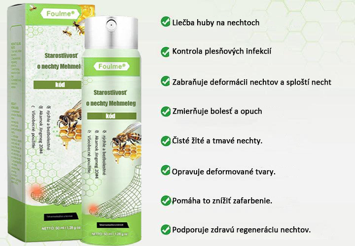 🔥Najobľúbenejšie丨50 % zľava na obmedzený čas | Foulme® NailRescue sprej s včelím jedom🐝